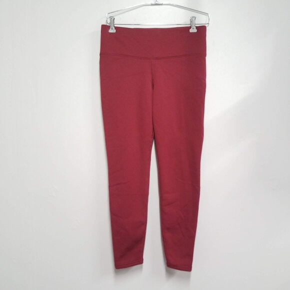 Athleta Pants Womens Medium M Red Altitude Tight in Polartec Power Stretch - Picture 1 of 10